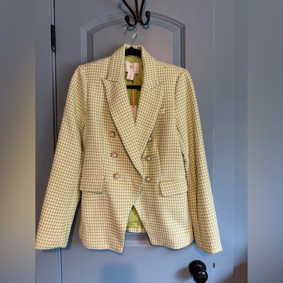 *NWT* House of Harlow 1960 Green Houndstooth Blazer - Small - Picture 1 of 4